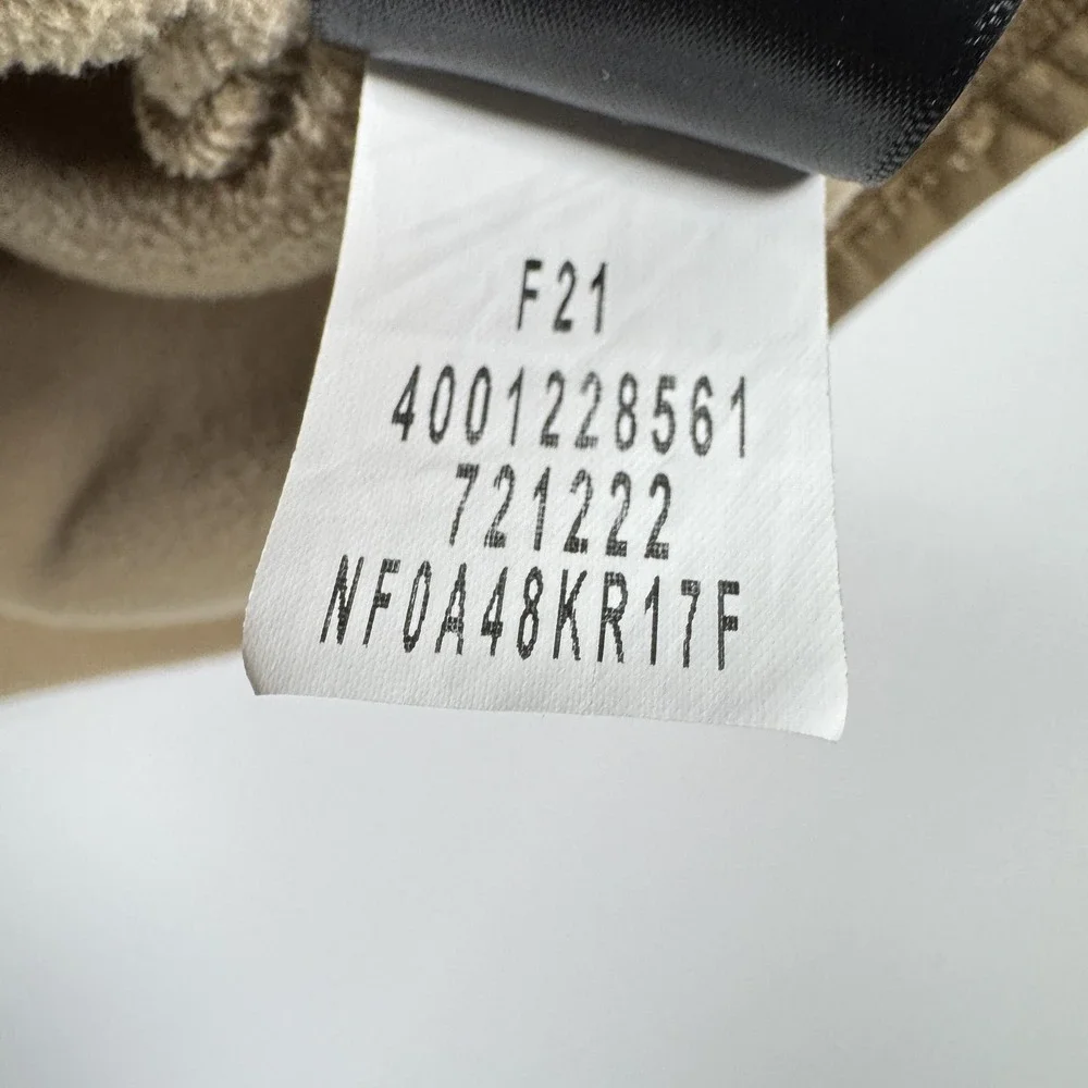 The North Face Mens L Brown Fleece Quarter Zip Pullover Mock Neck Outdoor